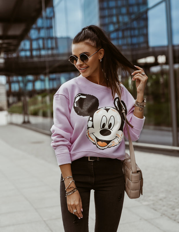 Limited edition Mickey Sweatshirt in Pink